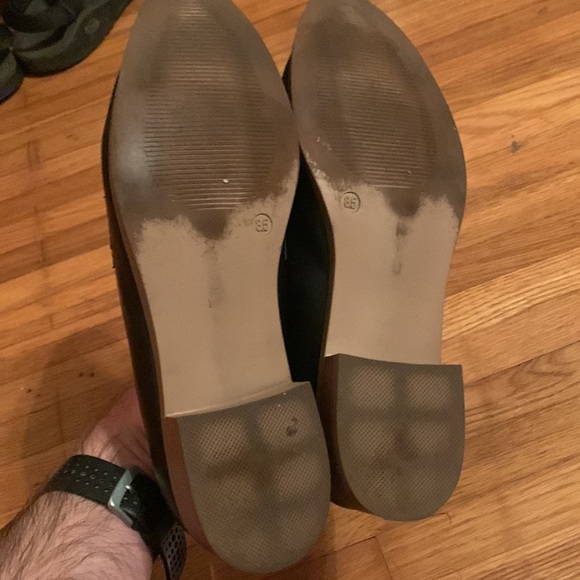 Black Pleather Loafers - Picture 2 of 3